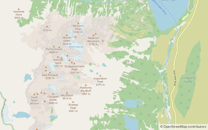 delta lake parc national de grand teton location map