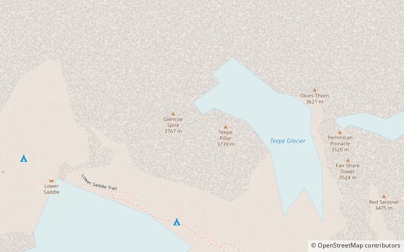 teepe pillar parc national de grand teton location map