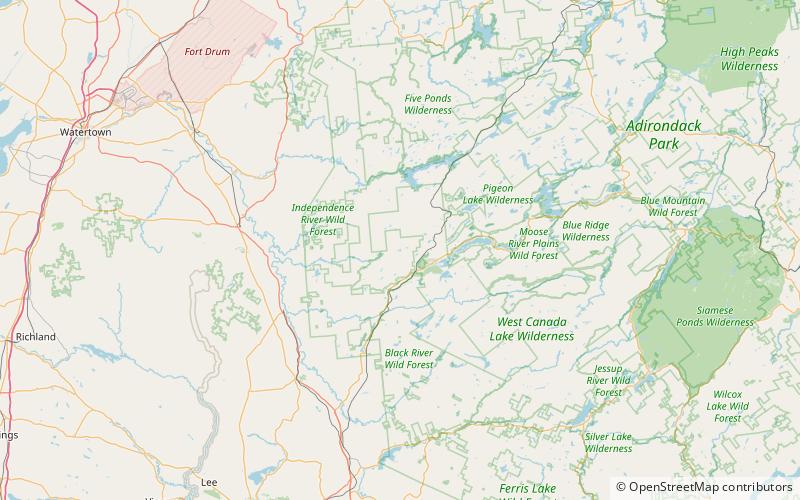 east pond old forge location map