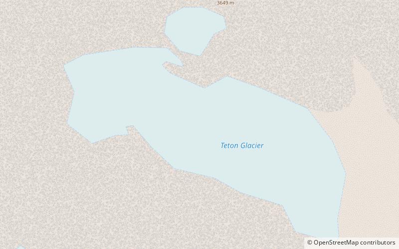 Teton Glacier location map