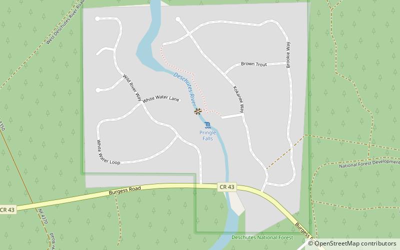 Pringle Falls location map