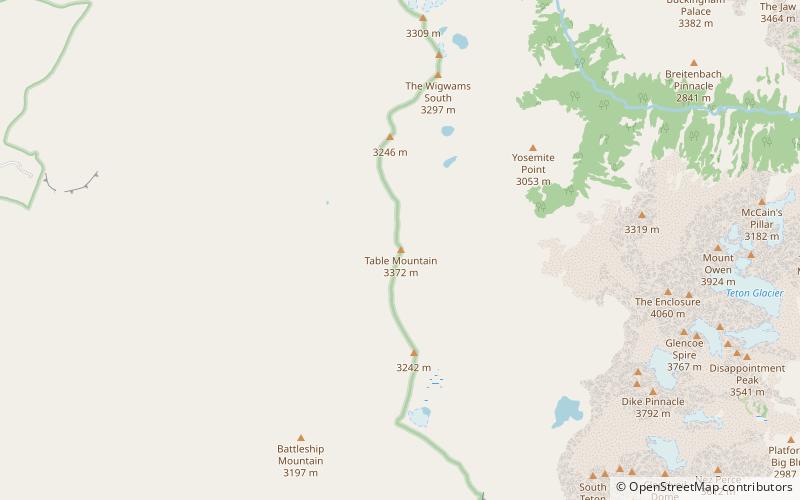 Table Mountain location map