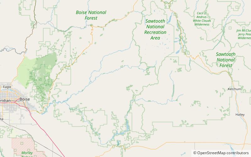 steel mountain boise national forest location map