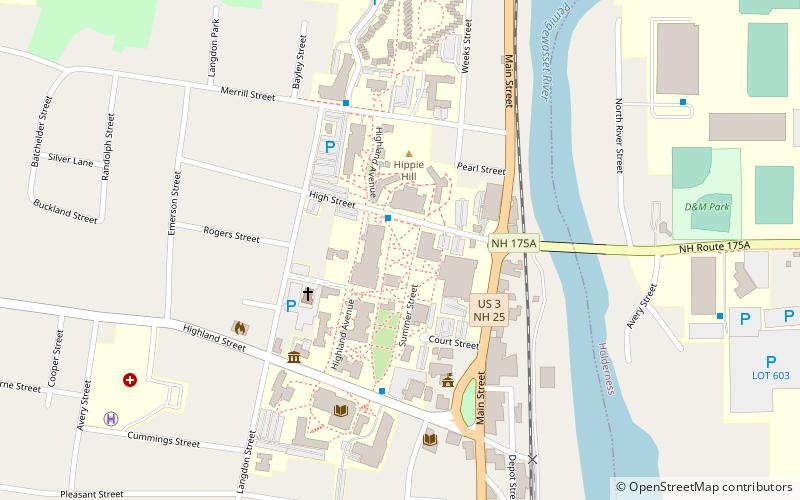 Plymouth State University location map