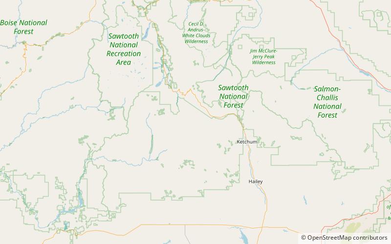 norton peak bosque nacional sawtooth location map