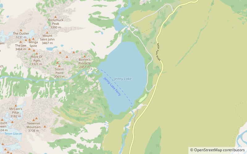 Jenny Lake location map