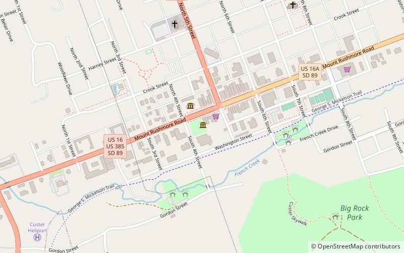 way park custer location map
