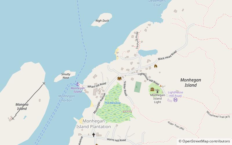 rockwell kent cottage and studio monhegan location map