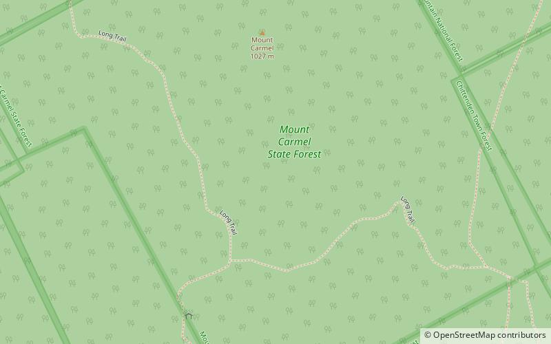 mount carmel state forest foret nationale de green mountain location map