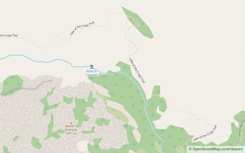 Ribbon Cascade location map