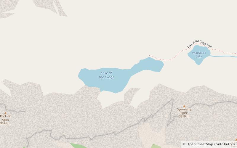 lake of the crags parque nacional de grand teton location map