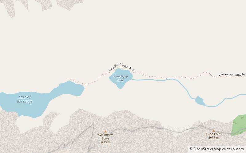ramshead lake parque nacional de grand teton location map