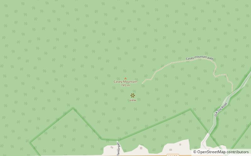 Casey Mountain location map