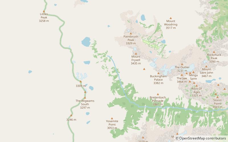 Lake Solitude Trail location map