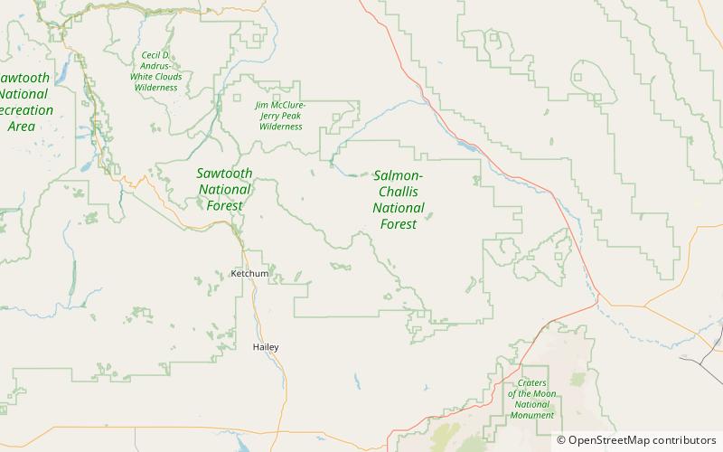 Standhope Peak location map