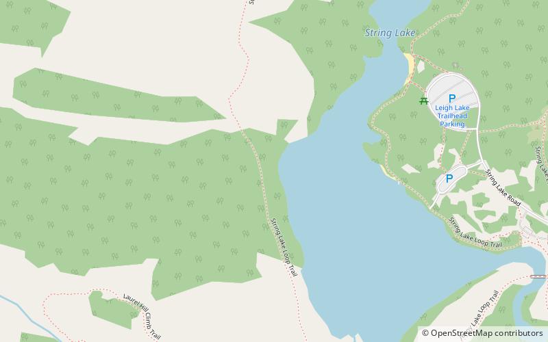 String Lake Trail location map