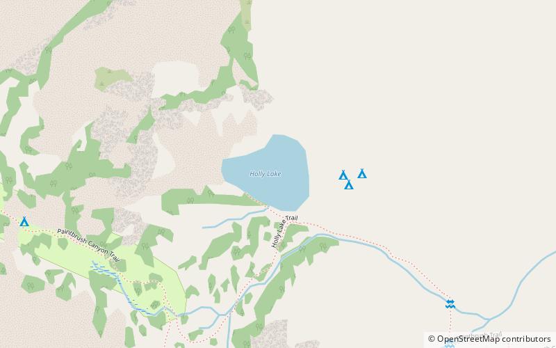Holly Lake location map