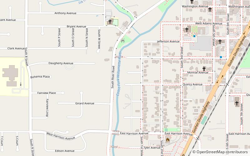 Chambers Covered Bridge location map