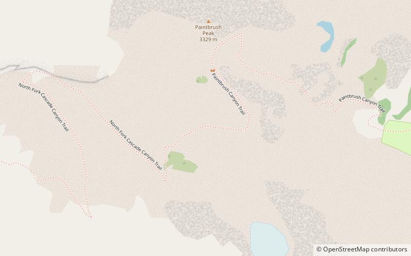 paintbrush divide parc national de grand teton location map