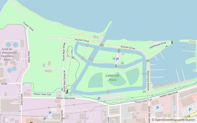 Lakeside Park location map