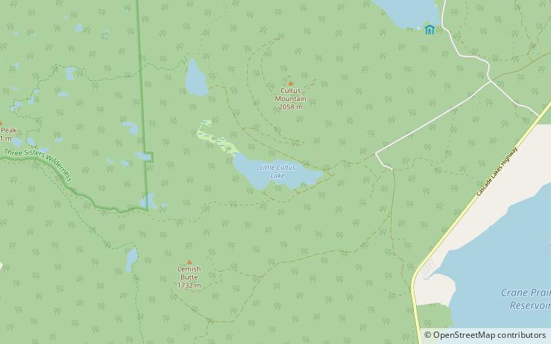 Little Cultus Lake location map