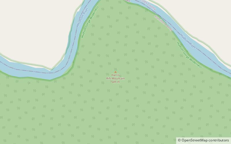 harris rift mountain parc adirondack location map
