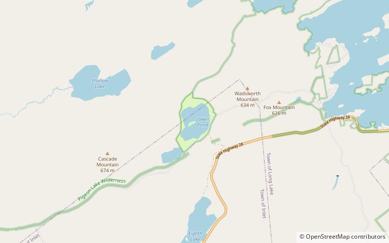 Brown Tract Pond Campground location map