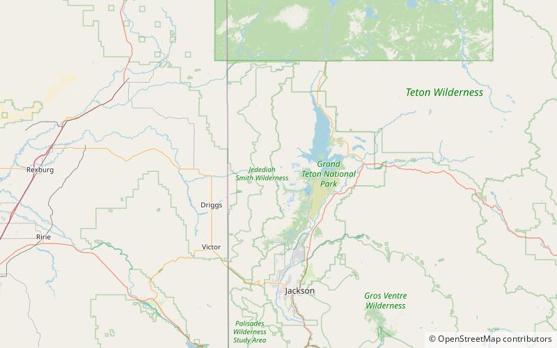 mink lake parque nacional de grand teton location map