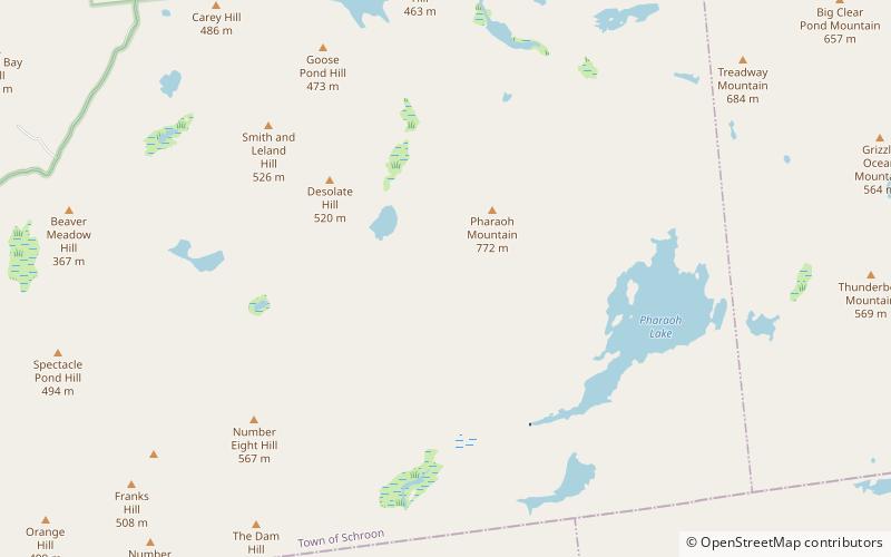 Pharaoh Lake Wilderness Area location map