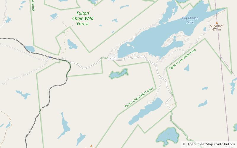 west pond pigeon lake wilderness area location map