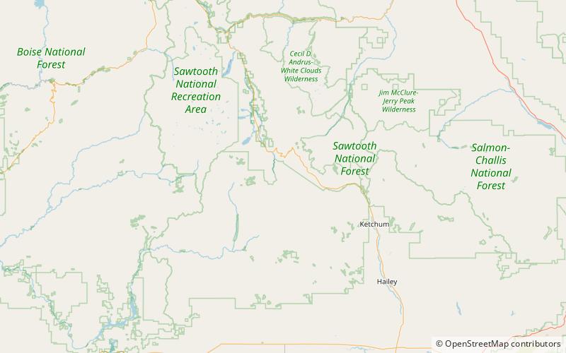 Camas County Highpoint location map