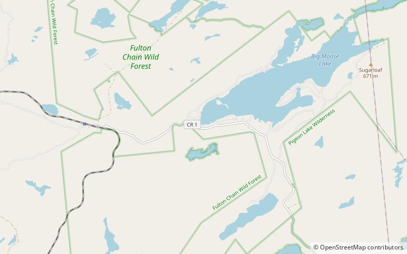 big moose community chapel parc adirondack location map