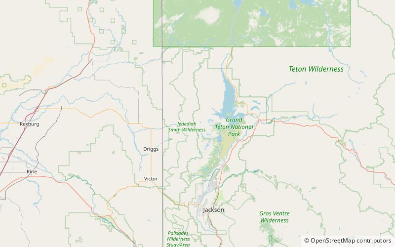maidenform peak grand teton national park location map