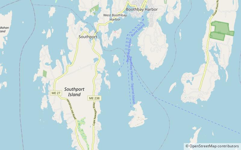 Phare de Burnt Island location map