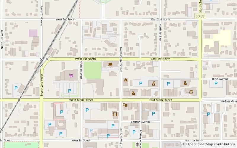 Rexburg Stake Tabernacle location map