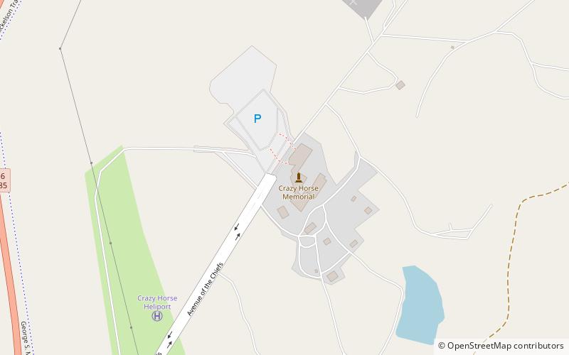 Crazy Horse Memorial location map
