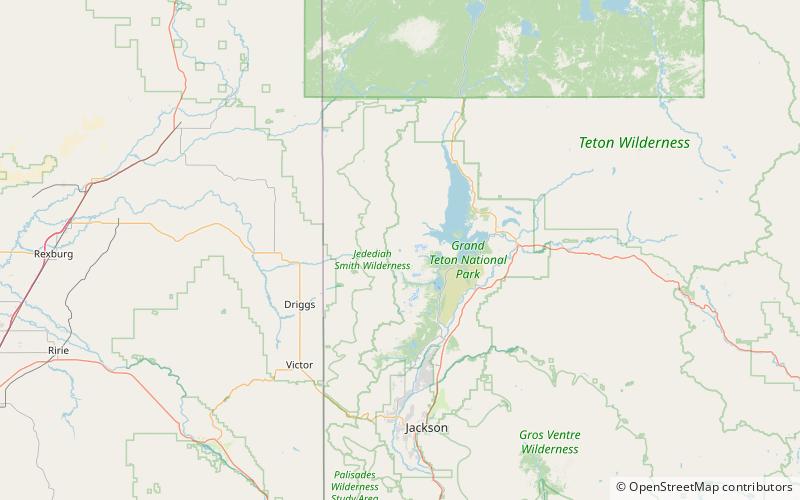 cirque lake park narodowy grand teton location map
