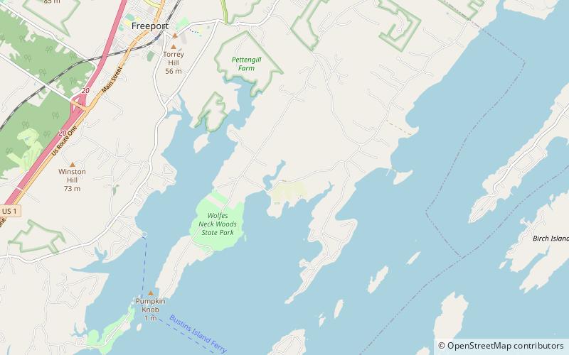 Wolfe's Neck Farm location map