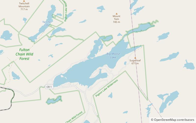 Big Moose Lake location map