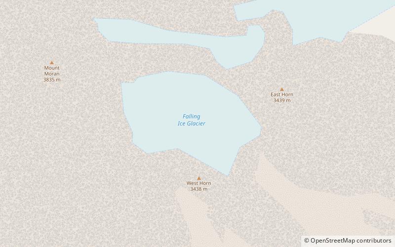 Falling Ice Glacier location map