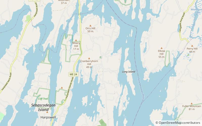 East Harpswell Free Will Baptist Church location map