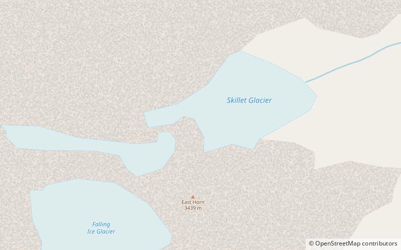 Skillet Glacier location map