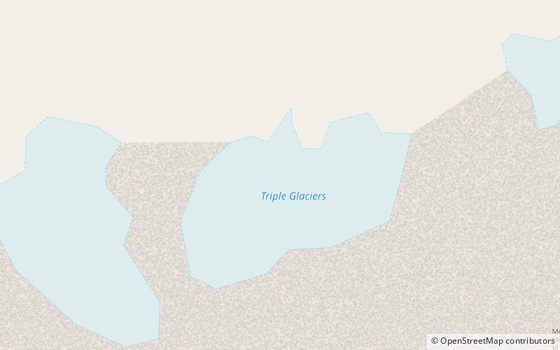 triple glaciers parque nacional de grand teton location map