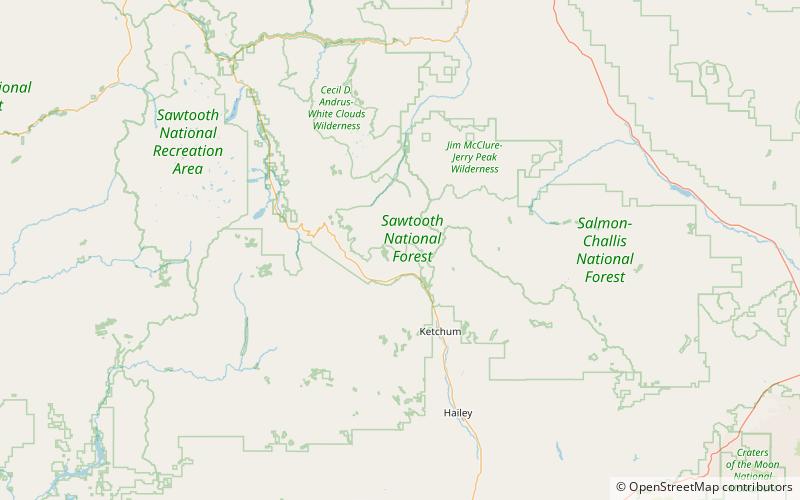 north amber lake hemingway boulders wilderness location map