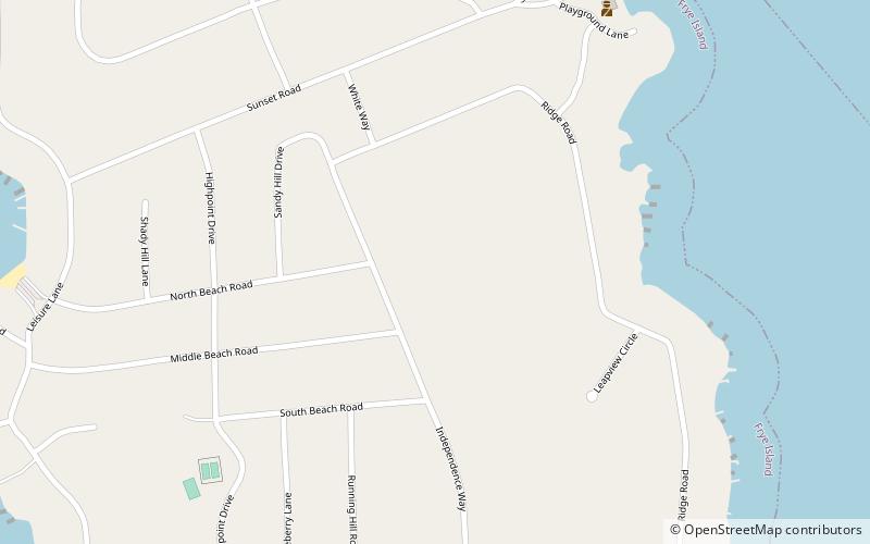 Frye Island location map