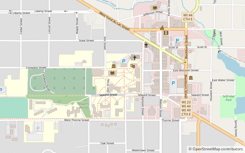 Lane Library location map