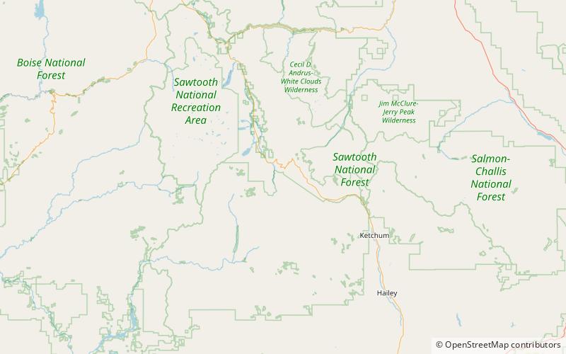 lower titus peak foret nationale de sawtooth location map
