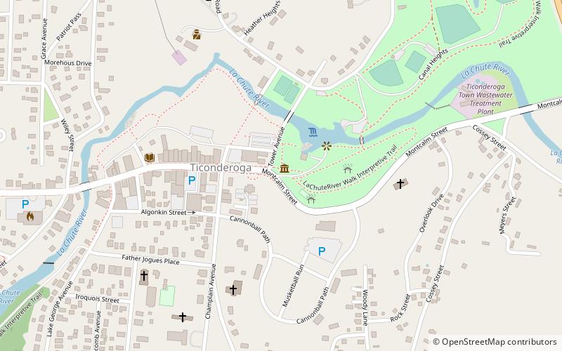 Ticonderoga Pulp and Paper Company Office location map