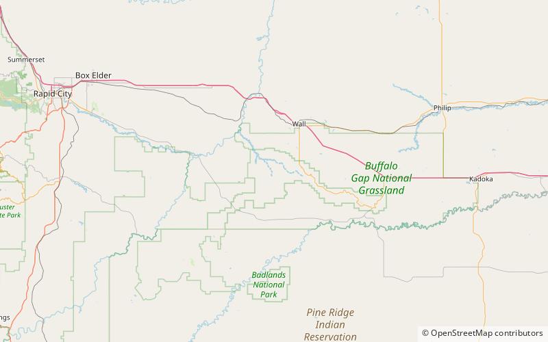 white river visitor center badlands national park location map