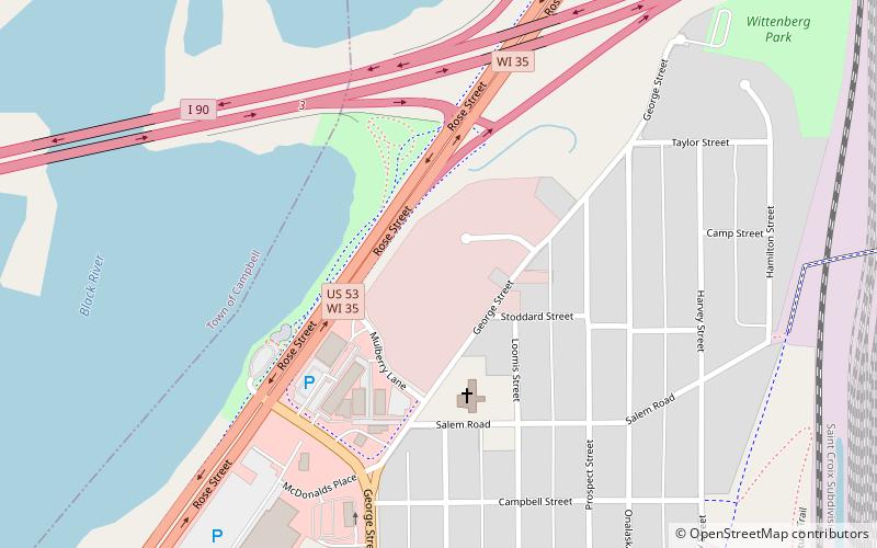 Riverside Amusement Park location map